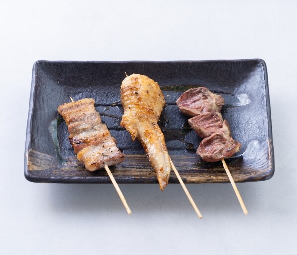 焼き鳥三種盛り