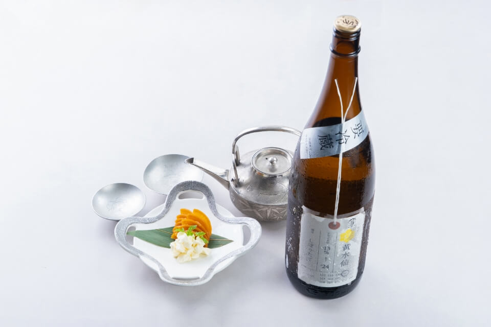 麦みそ漬けとクリームチーズ × 黄水仙